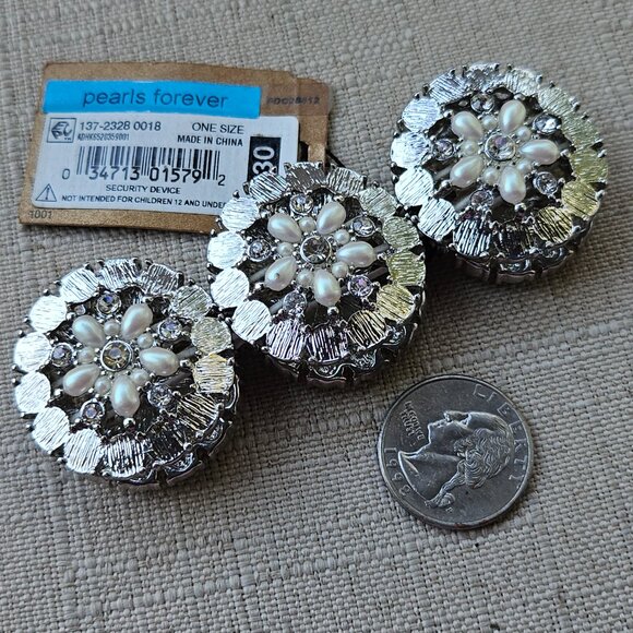 Monet Girls Bracelet PEARLS Forever Stretched Wrist Band Fashion Jewelry - Picture 15 of 15